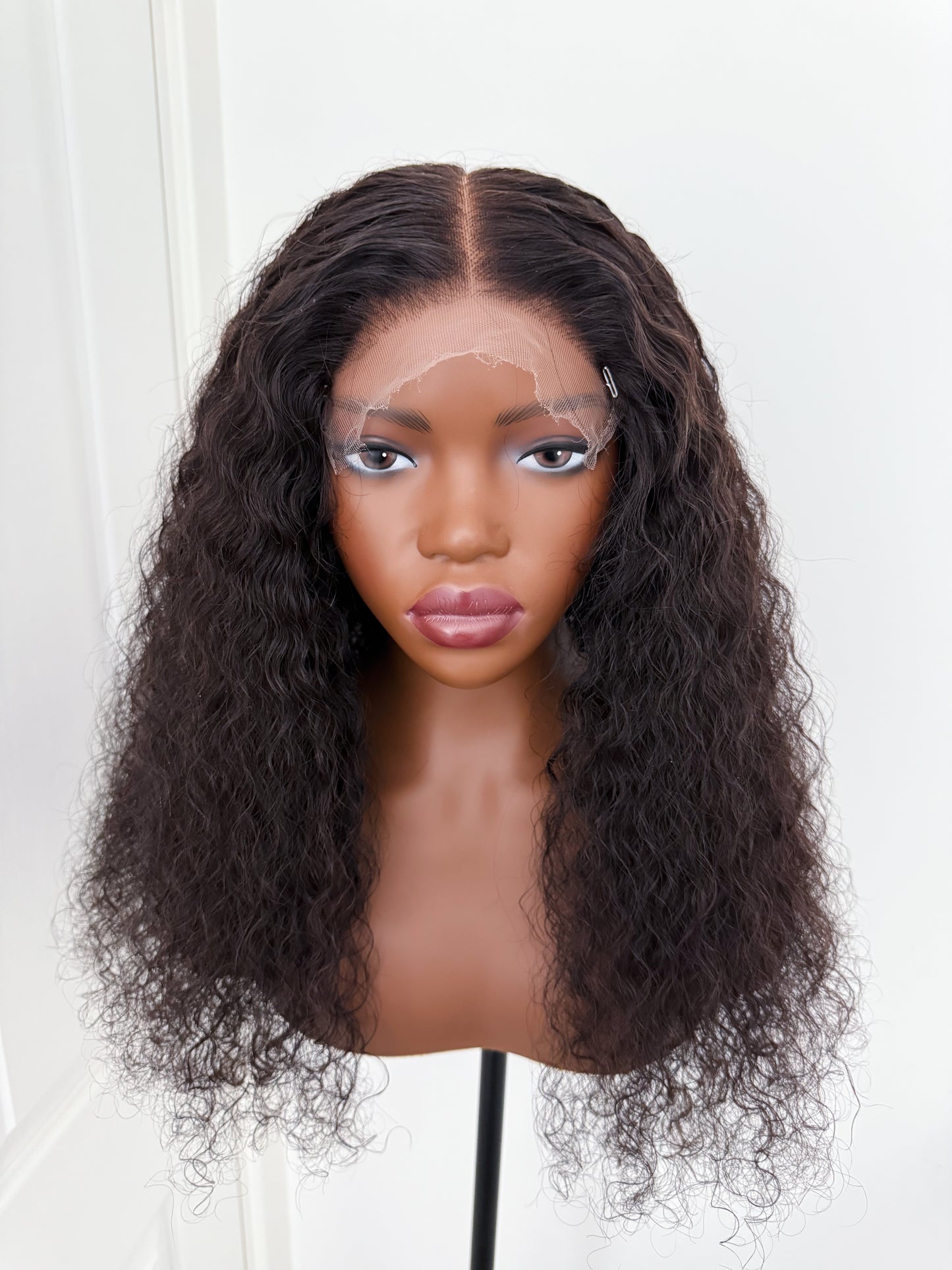 HD Afro Curly Lace Closure Wig – 6x6 | Natural Black