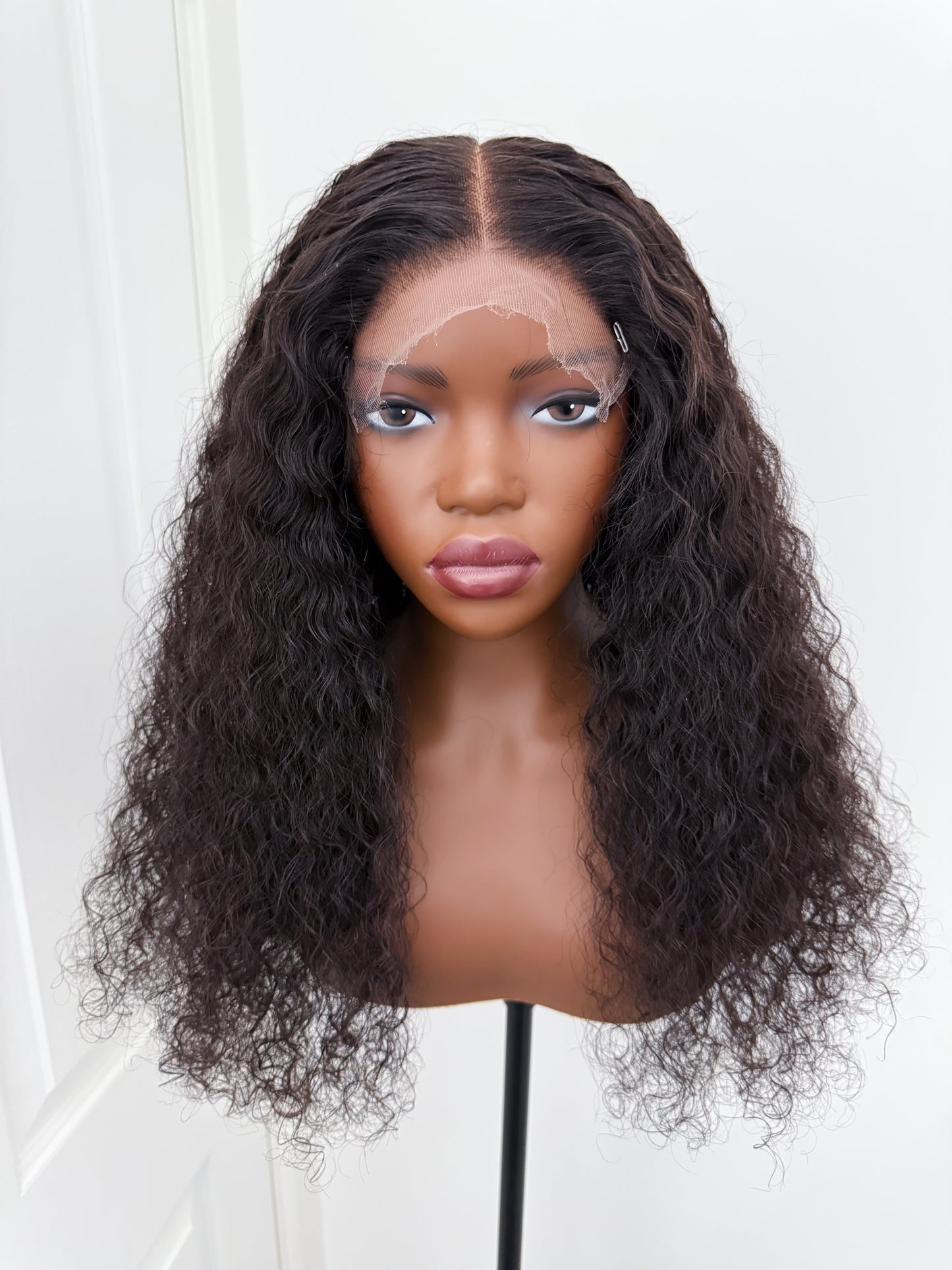 HD Afro Curly Lace Closure Wig – 6x6 | Natural Black