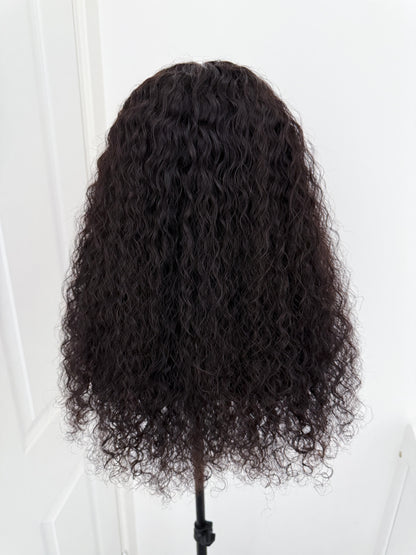 HD Afro Curly Lace Closure Wig – 6x6 | Natural Black